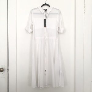 NWT Donna Karan Shirt Dress w/Pockets (M)